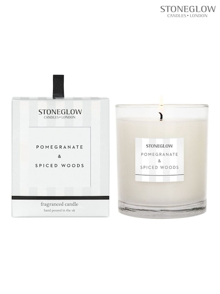 Stoneglow Pomegranate & Spiced Woods Modern Classics Scented Candle (AH1979) | £23