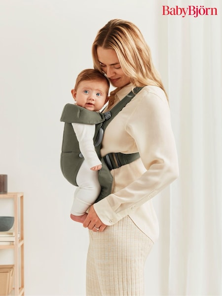 BabyBjörn Dark Green Baby Carrier Mini Woven (AH3064) | £89
