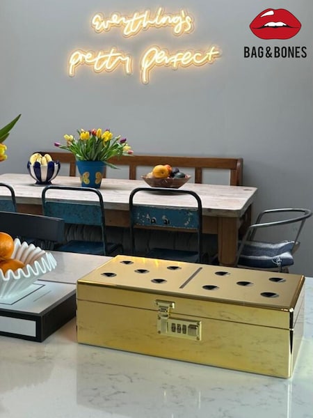 Bag & Bones Gold Lock Storage Box (AH3081) | £225