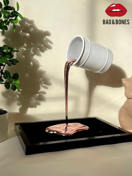 Bag & Bones Rose Gold Paint Pot Sculpture (AH3089) | £79
