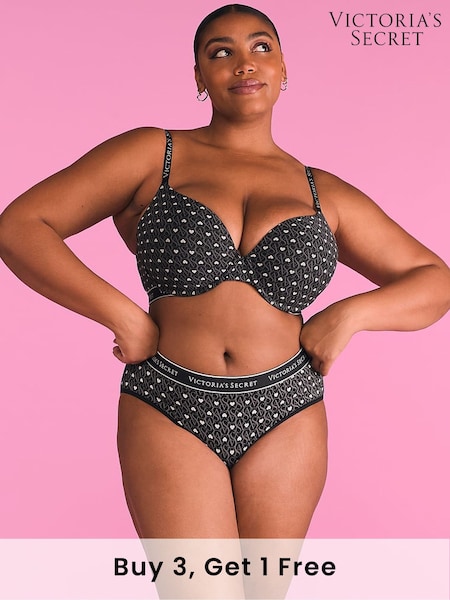 Victoria's Secret Black Hearts Hipster Knickers (AH3414) | £9