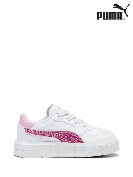 Puma White Cali Court Animal Baby Girl Sneakers (AH3913) | £50