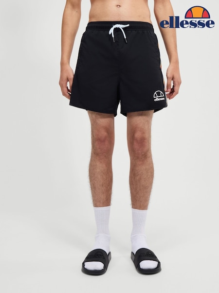 Ellesse Mens 100% Cotton Lental Black Shorts (AH3962) | £35
