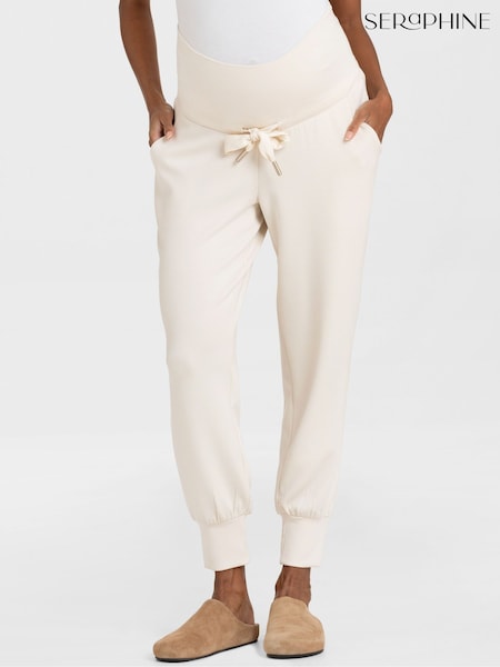 Seraphine Cream Seraphine Maternity Cream Overbump Joggers (AH4092) | £39