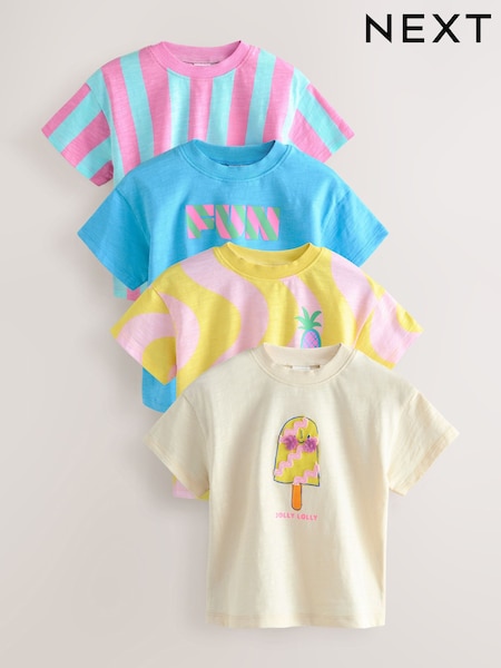 Pink Icecream Tops 4 Pack (3mths-7yrs) (AH4308) | £19 - £23