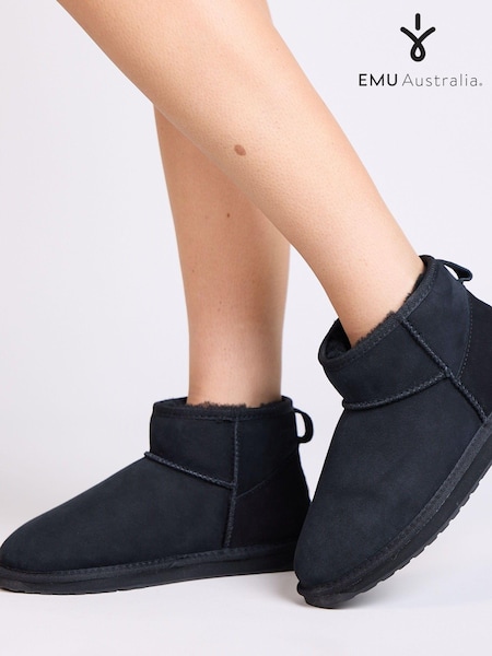 EMU Australia Black Stinger Micro Sheepskin Boots (AH4425) | £125