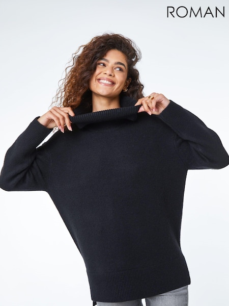 Roman Black Cosy Feel Turtleneck Jumper (AH4442) | £42