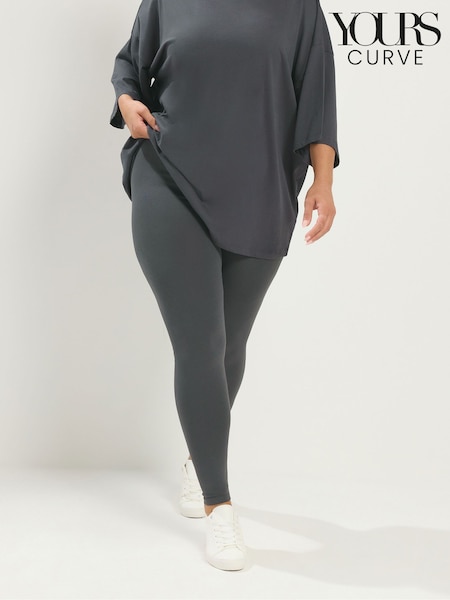 Grey - Yours Curve Leggings