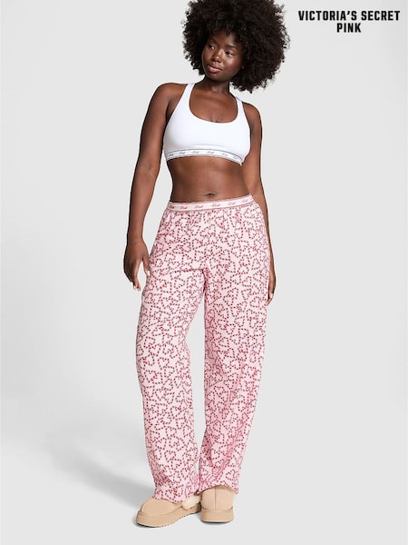 Victoria's Secret PINK Pink Tulip Candy Cane Trouser Pyjama Bottoms (AH5197) | £39