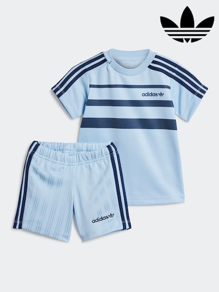 adidas originals Blue Short T-Shirt Set (AH5304) | £30