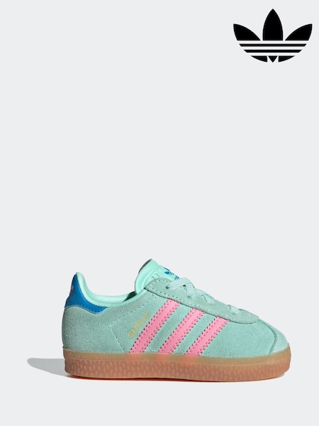 Adidas Originals Green Gazelle Infant Kids Trainers (AH5368) | £40
