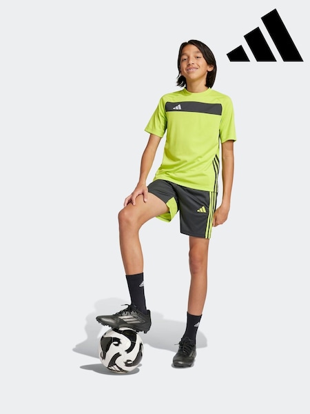 adidas Lime Green Tiro Essentials T-Shirt (AH5377) | £13