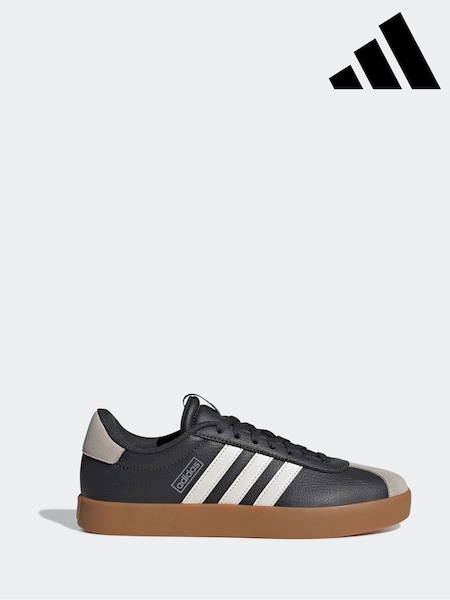 adidas Black VL Court 3.0 Trainers (AH5388) | £60