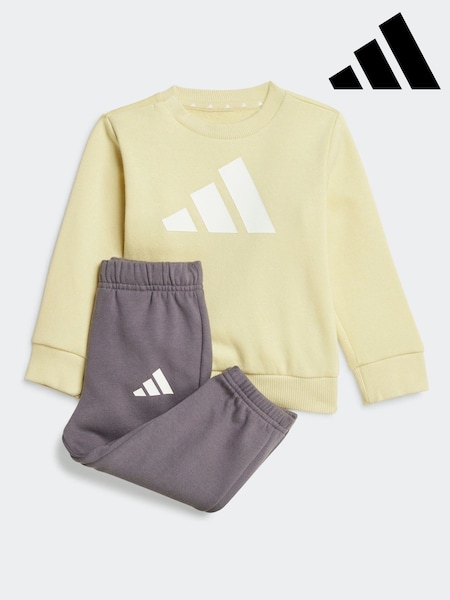 adidas Yellow Essentials Infant Tracksuit (AH5448) | £28