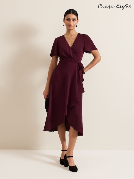 Phase Eight Red Petite Julissa Wrap Dress (AH5553) | £139