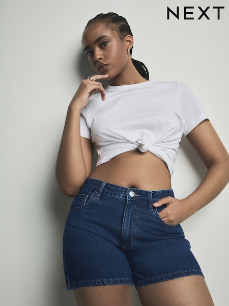 Dark Blue Hourglass Denim 100% Cotton Shorts (AH5594) | £20