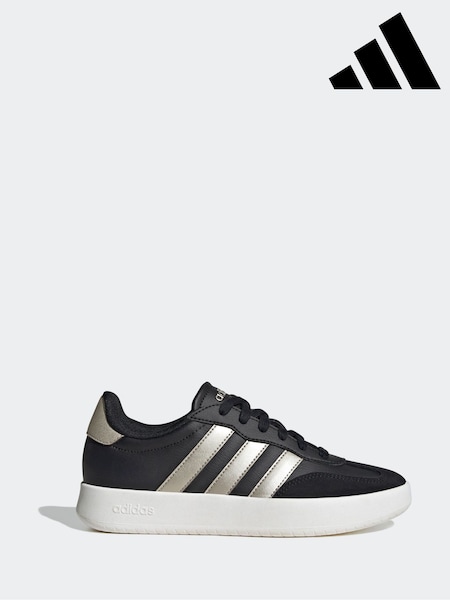 adidas Black Barreda Animal Print Trainers (AH5636) | £55