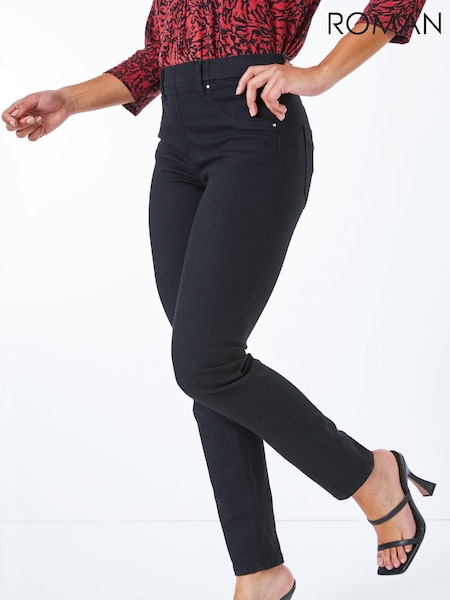 Roman Black Petite Stretch Denim Jeans (AH5653) | £32