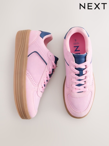 Pink Forever Comfort® Chunky Platform Lace Up Trainers (AH5691) | £38