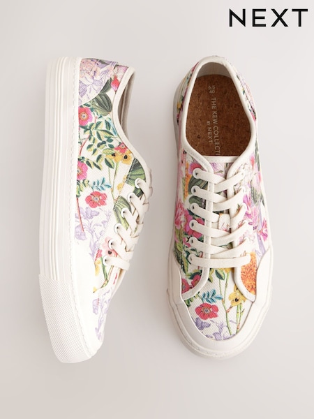 Kew Collection Floral Forever Comfort® Round Toe Chunky Baseball Trainers (AH5704) | £24