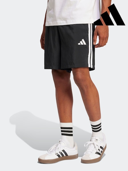 adidas Black Essentials 3-Stripes Chelsea Shorts (AH5811) | £23