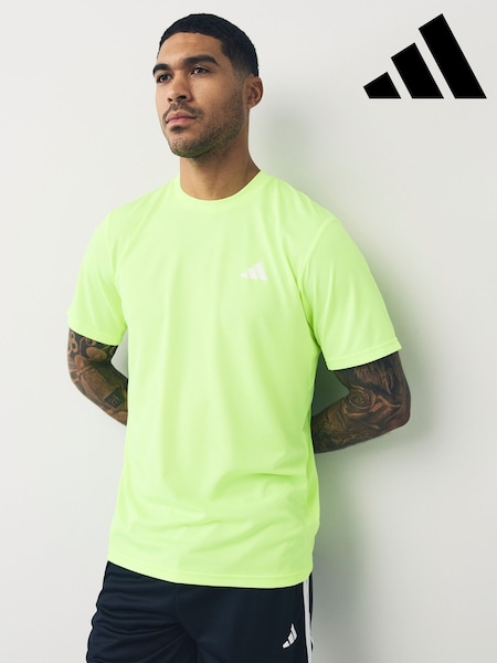 adidas Lemon Yellow Train Essentials Training T-Shirt (AH5819) | £15