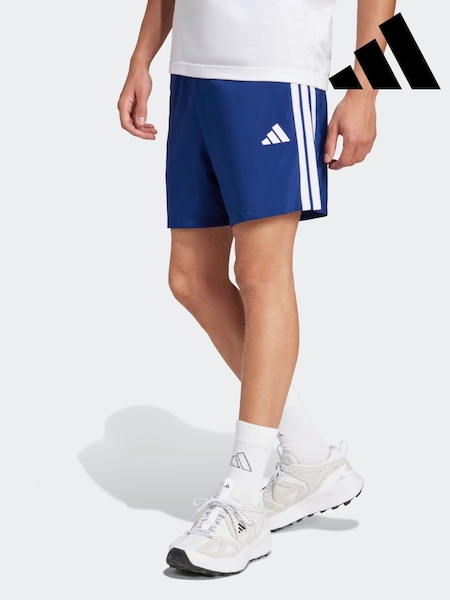 adidas Navy/White Essentials 3-Stripes Chelsea Shorts (AH5826) | £23