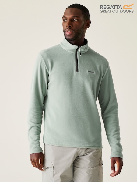 Regatta Green Mens Thompson Lightweight Half Zip Fleece (AH5886) | £18