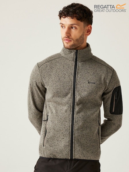 Regatta Brown Mens Newhill Full Zip Fleece (AH5922) | £42