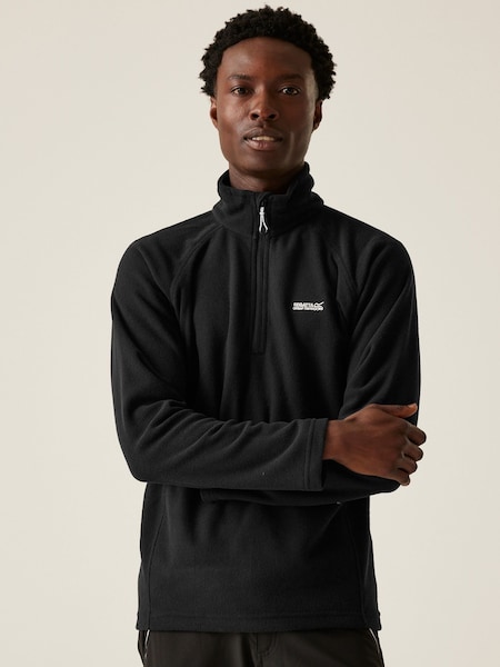 Regatta Black Mens Kenger Half Zip Midweight Fleece (AH5929) | £25