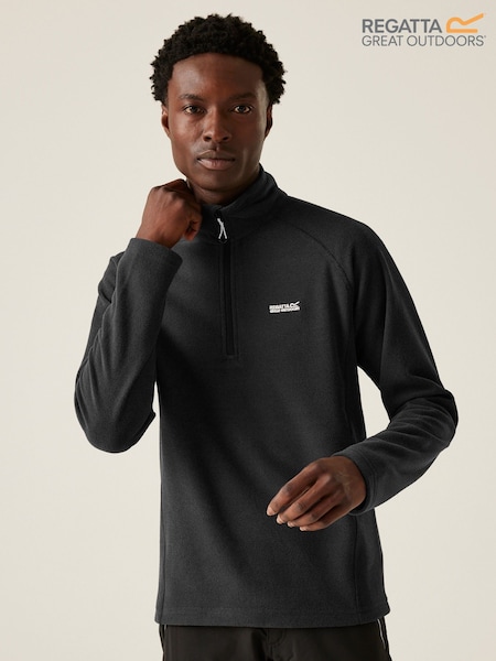 Regatta Grey Mens Kenger Half Zip Midweight Fleece (AH5989) | £25