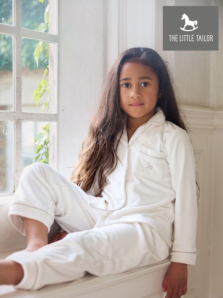 The Little Tailor Kids Luxury Soft Touch Velour Christmas Pyjamas (AH6063) | £30 - £32