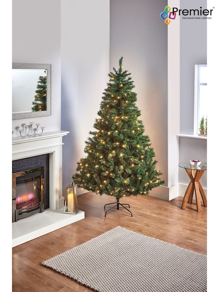 Premier Decorations Ltd 7ft Pre Lit Monlitt Fir Christmas Tree (AH6306) | £220