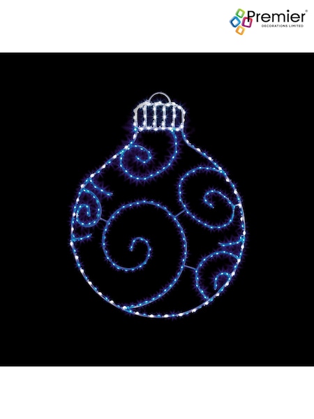 Premier Decorations Ltd Black/White Bauble Christmas Wall Lights (AH6316) | £50