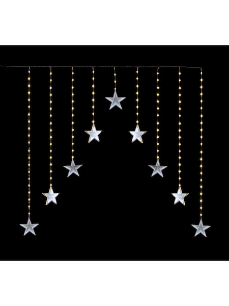Premier Decorations Ltd 12x12m Infinity Stars V Curtain Warm White Lights (AH6321) | £45