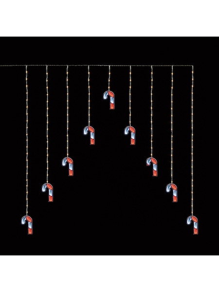 Premier Decorations Ltd 12x12M Infinity Christmas Candy Cane Curtain Lights (AH6327) | £48