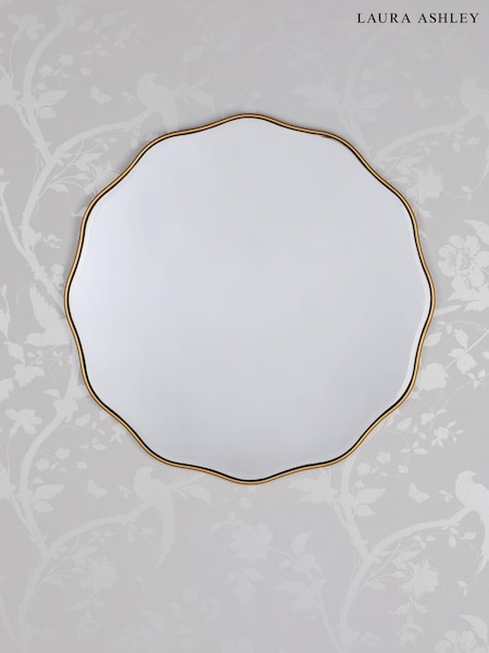 Laura Ashley Gold Medora Round Mirror (AH6404) | £165