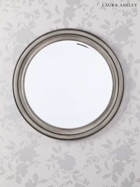 Laura Ashley Grey Tate Wooden Mirror (AH6410) | £225