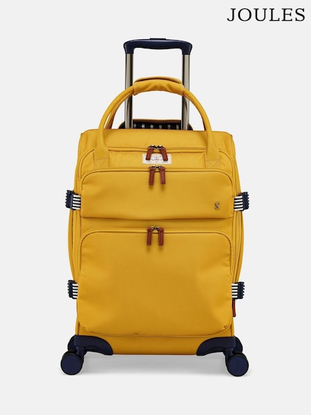 Joules Antique Gold Cabin 4 Wheel Soft Suitcase (AH6947) | £159