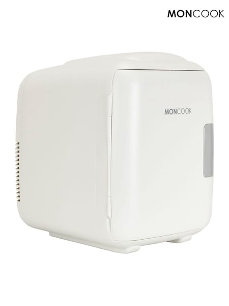 MONCOOK White Mono Glass Door Mini Fridge Cooling and Warming Functio 14L (AH7024) | £90