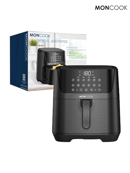 MONCOOK Black 65L Air Fryer Oil Free Cooking with 50 Receipe Book (AH7032) | £100