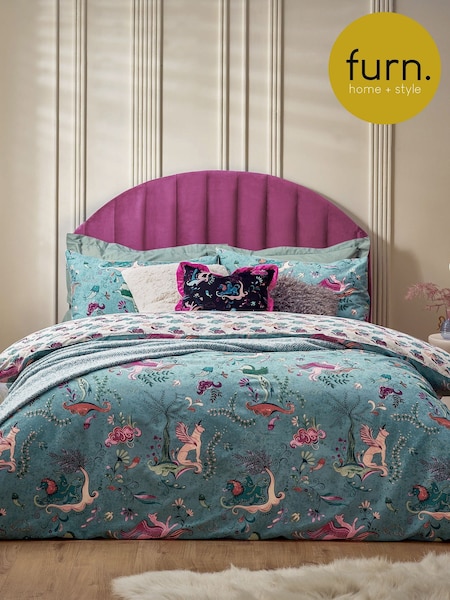 Furn Blue Athena Mythological Duvet Cover Set (AH8181) | £19 - £36