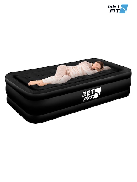 Get Fit Black Premium Air Bed with Pillows and Built in Pump (AH8192) | £80 - £100