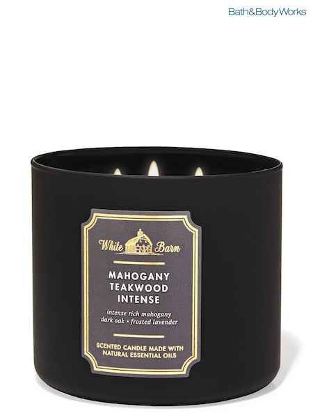 Bath & Body Works Mahogany Teakwood Intense Cake 3-Wick Candle 411 g (AH8292) | £29.50