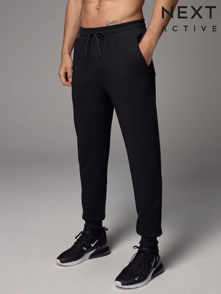 Black Active Gym Texture Training Joggers (AH9215) | £30