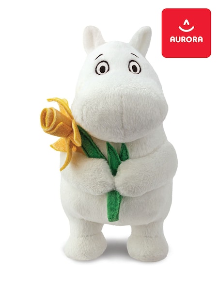 Aurora World Moomin Standing with Daffodil 6.5 Inch Plush Soft Toy (AH9347) | £16