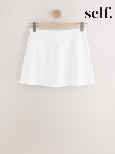 self. White Tennis Skirt (AH9402) | £38