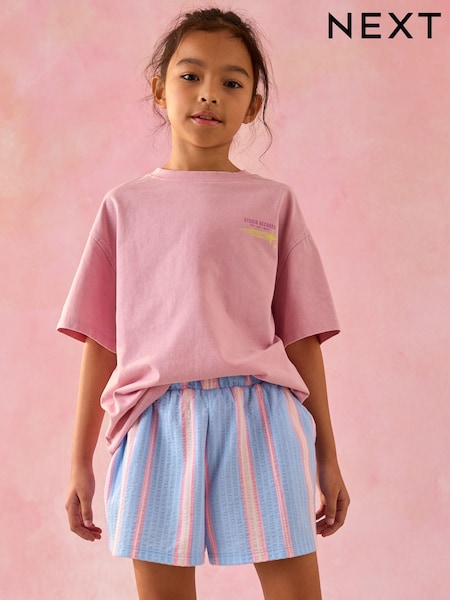 100% Cotton Pull On Textured Shorts (3-16yrs) (AH9461) | £7 - £12