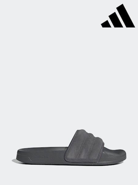 adidas Grey Adilette Shower Slides (AH9509) | £25