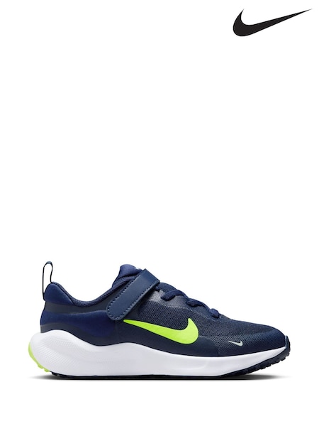 Nike Navy Blue Volt Junior Revolution 7 Trainers (AH9625) | £38
